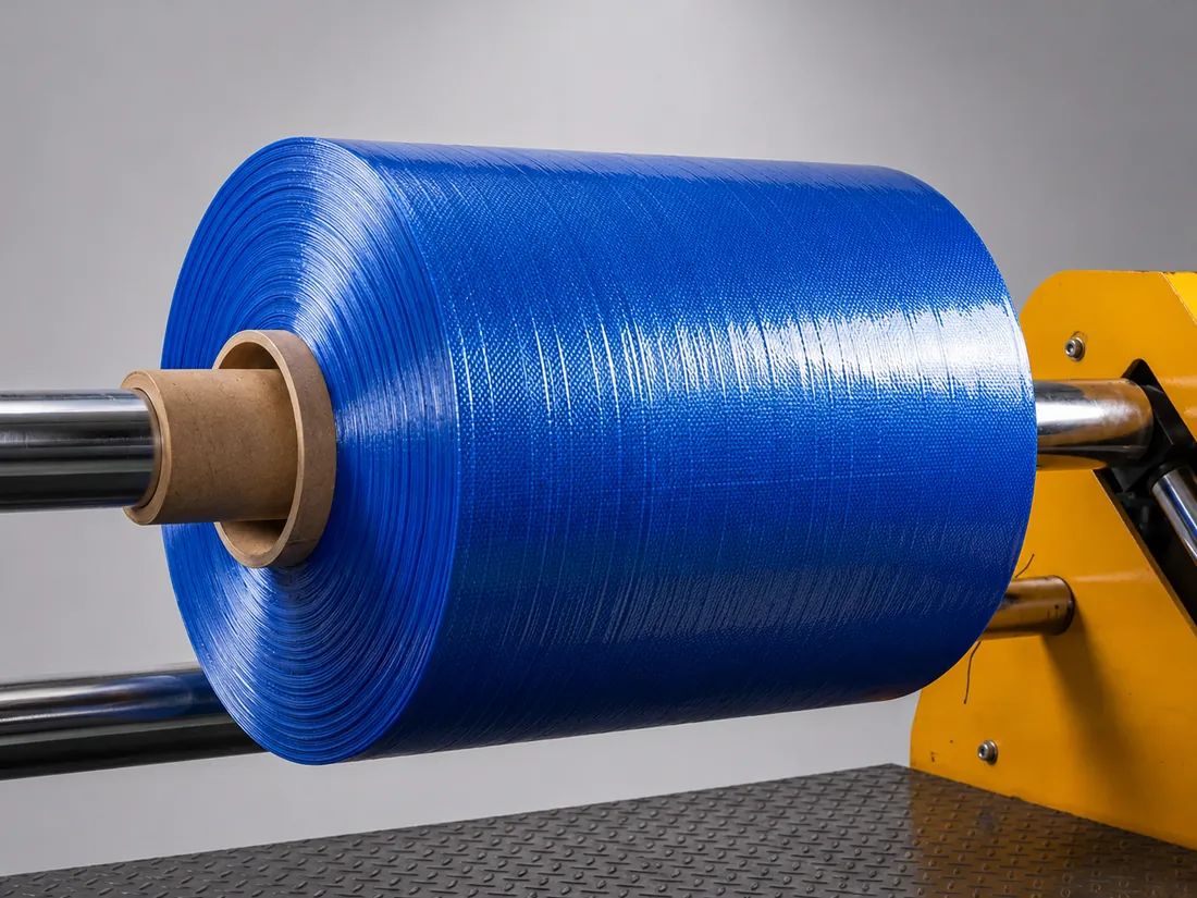PP Woven Fabric Roll – Blue